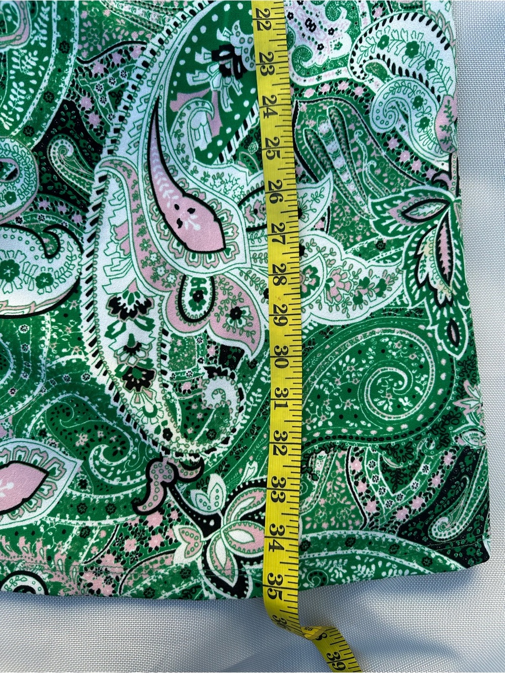 Kasper printed Ruffle -sleeve sheath green paisley print Dress women’s size 10 - Picture 9 of 13
